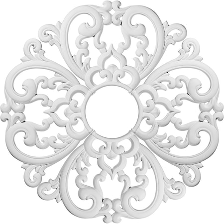 Ekena Millwork 24"OD x 5"ID x 1"P Odessa Ceiling Medallion (Comes in 4 separate pieces) CM24OD